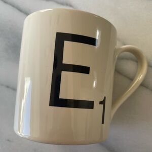 Wild and Wolf Scrabble Letter ‘E’ Mug